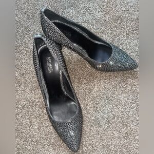 Michael Kors, Alina Flex Crystal Silver pumps, Size 7.5